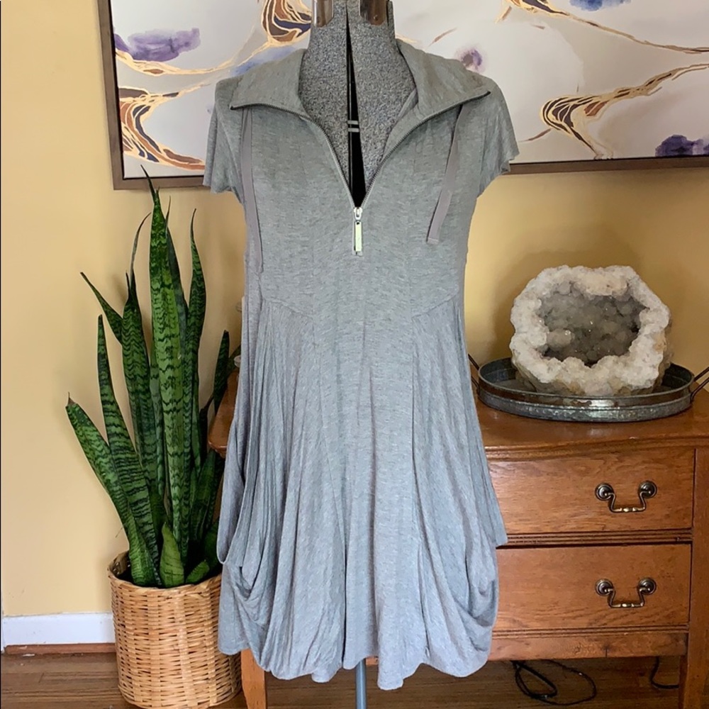 Grey dress workout casual dress